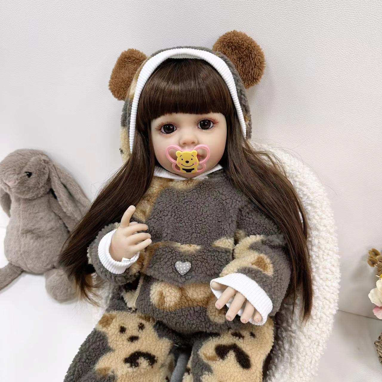 Baby Products Newborn - 코켈라 55cm 리얼리틱 실리콘 신생아 리본