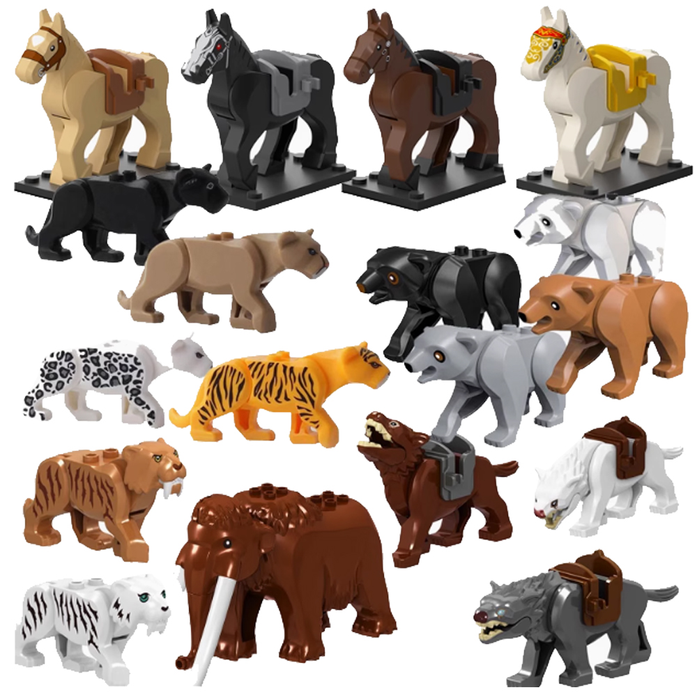Lego Set Creator - MOC 도시 동물 빌딩 블록 염소