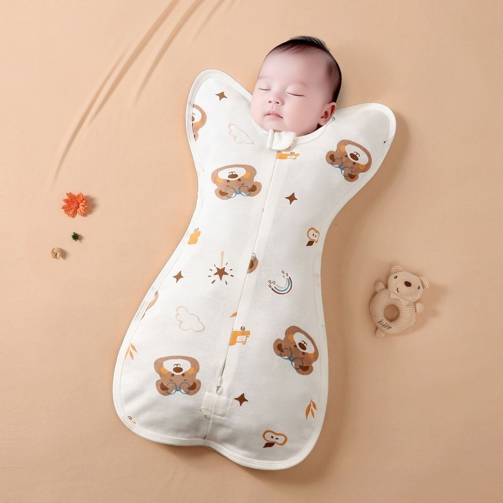 Baby Sleep Sack - 면 소재 아기 속싸개, 놀람 방지