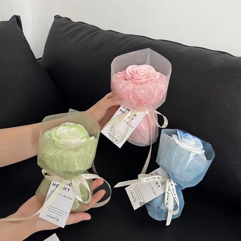 Ins 캔디 컬러 미니 꽃다발 장식 데스크탑 시뮬레이션 - Baby Products Soap 리뷰 및 가격