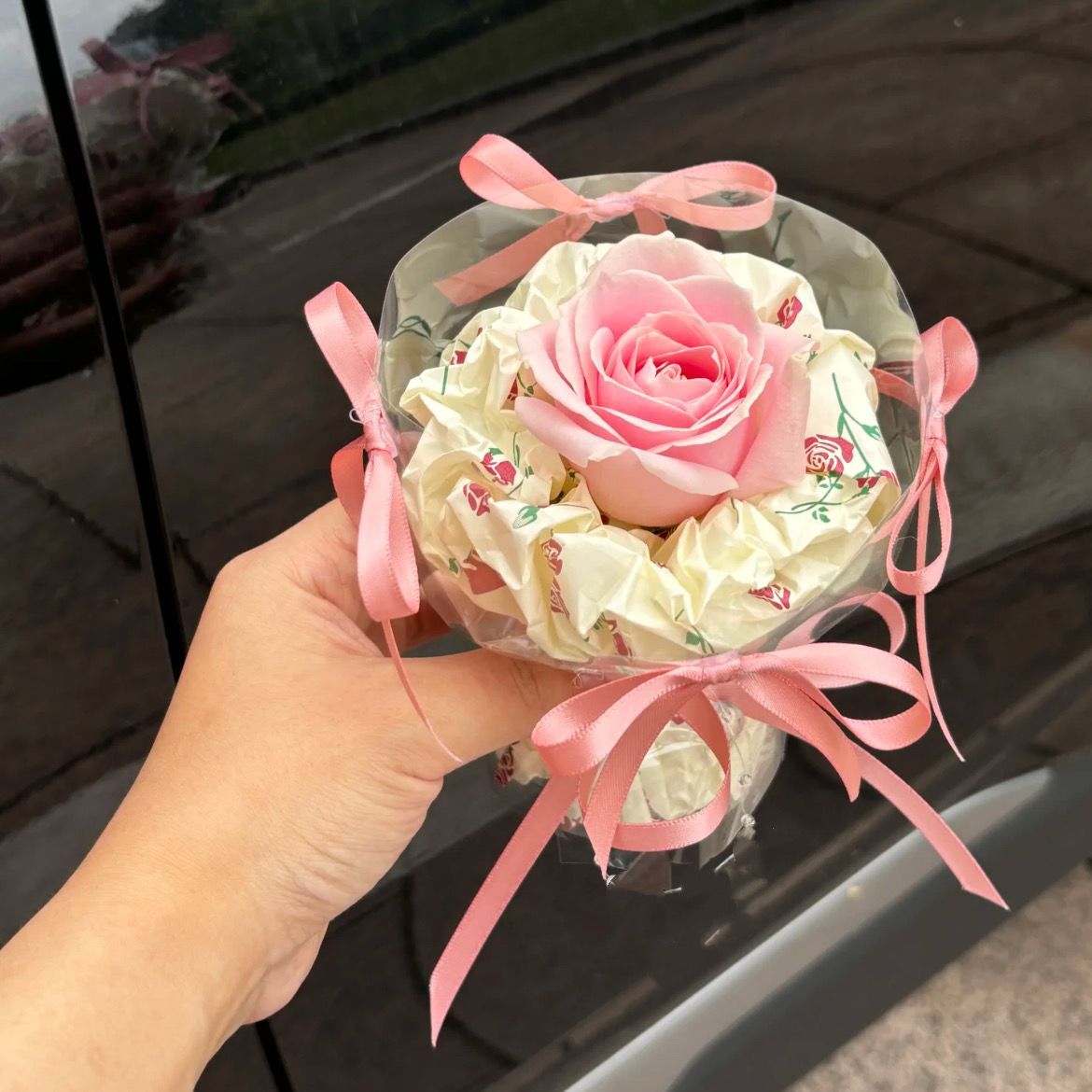 Ins 캔디 컬러 미니 꽃다발 장식 데스크탑 시뮬레이션 - Baby Products Soap 리뷰 및 가격