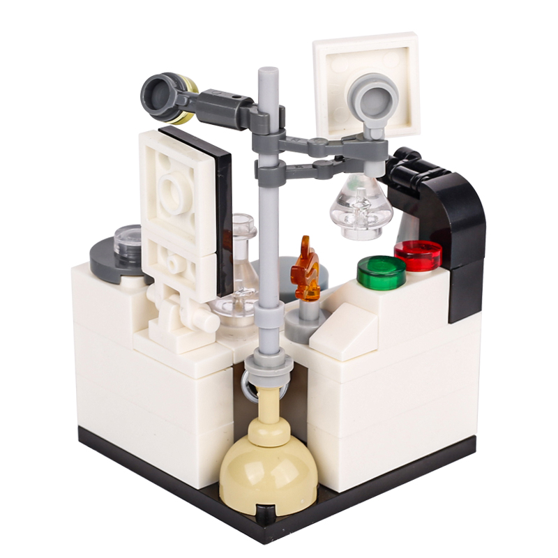 MOC 도시 실험실 실험실 빌딩 블록 키트 후크 비커  - Lego Set Creator 리뷰 및 가격