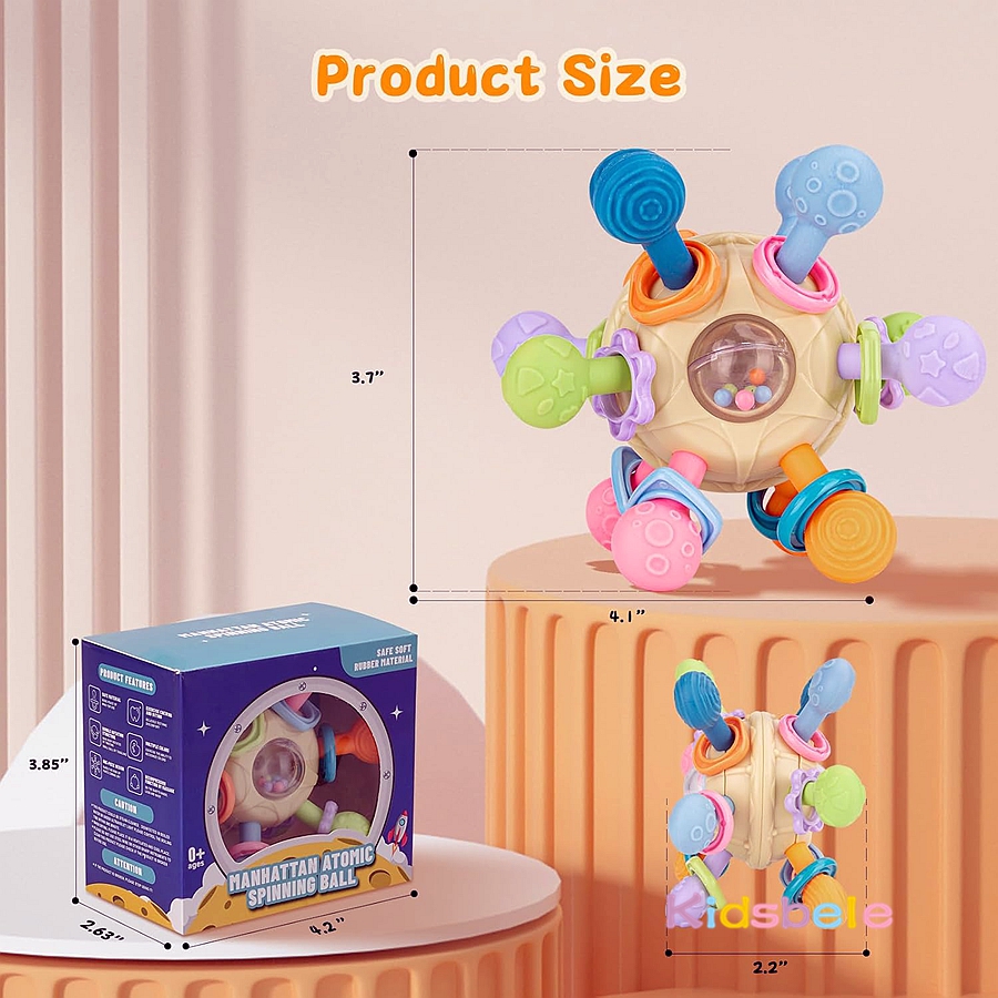 신생아용 쉐이크 그랩 스핀 멀티 센서리 볼 장난감 3  - Baby Products Newborn 리뷰 및 가격