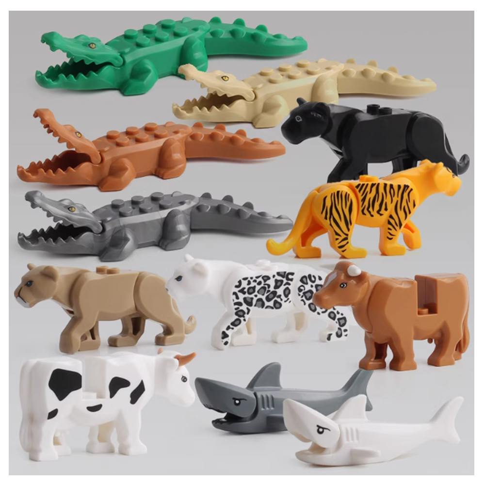 MOC 도시 동물 빌딩 블록 염소 코끼리 곰 악어 도마 - Lego Set Creator 리뷰 및 가격