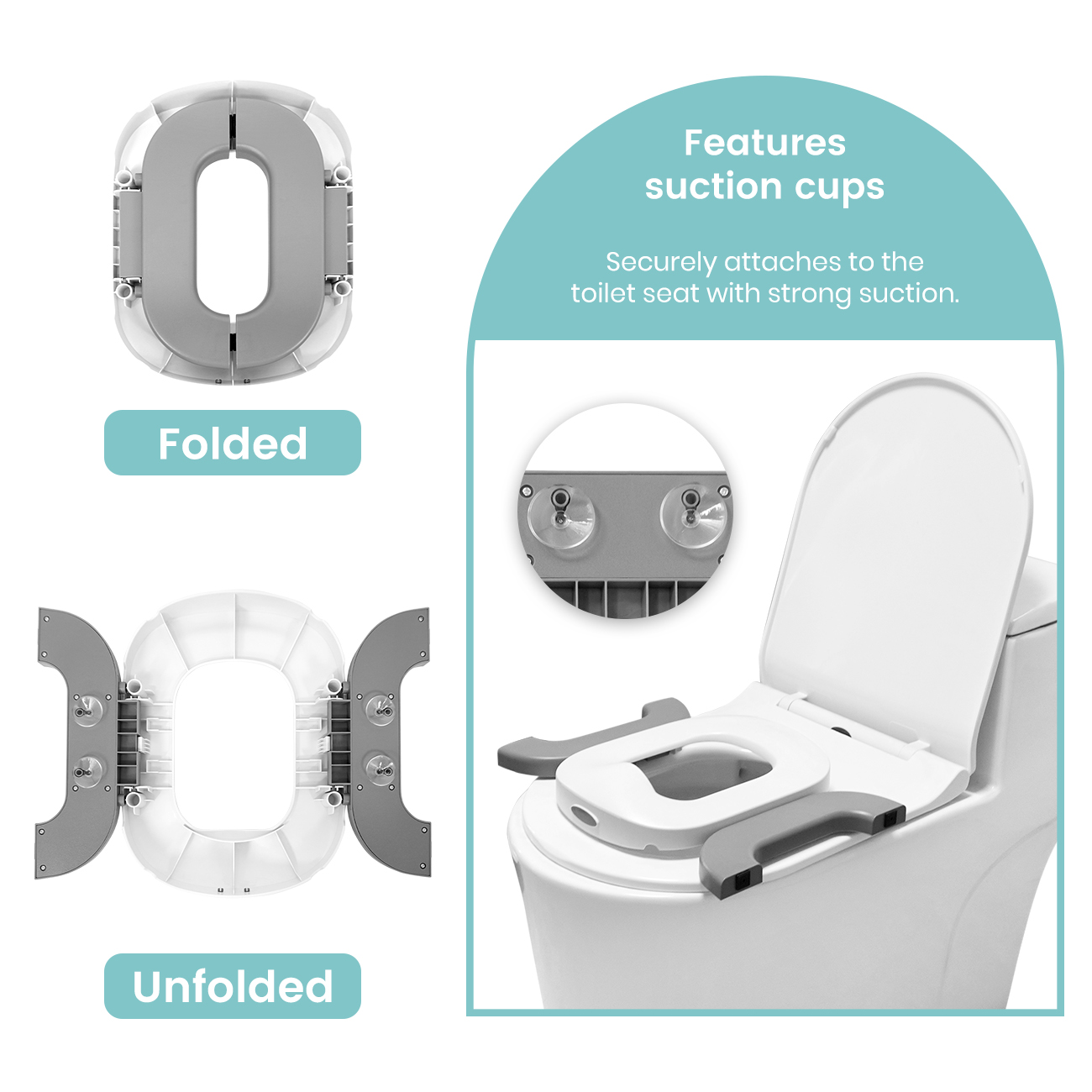 2-in-1 휴대용 변기, 유아용 여행 변기 시트, 실 - Toddler Potty Training Seat 리뷰 및 가격