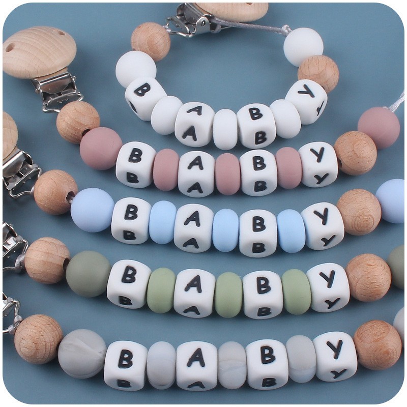이름 맞춤형 실리콘 젖꼭지 체인 아기 치아발육기 젖꼭지 - Baby Products In 리뷰 및 가격